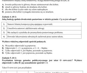 EGZAMIN GIMNAZJALNY 2013 JĘZYK POLSKI - ODPOWIEDZI, ARKUSZE z CKE