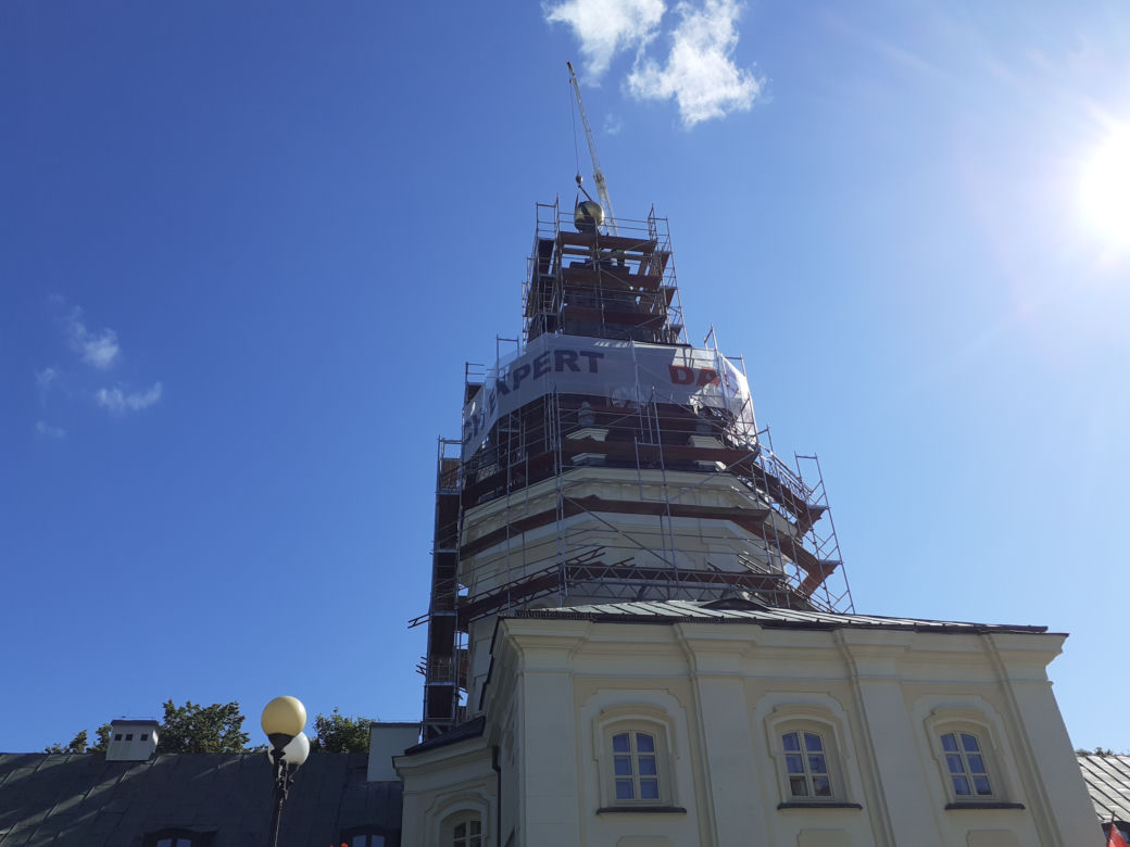 Siedlecki "Jacek" zdjęty z wieży starego ratusza 04.09.2021 