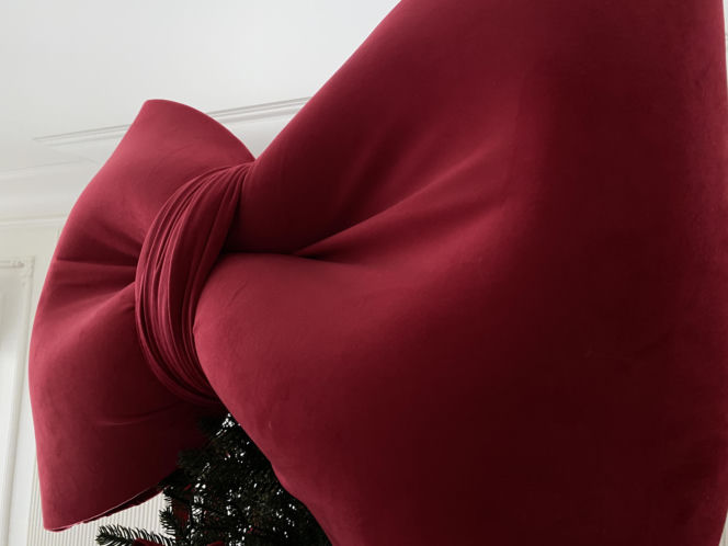 Zamiast gwiazdy na choince - kokarda XXL!