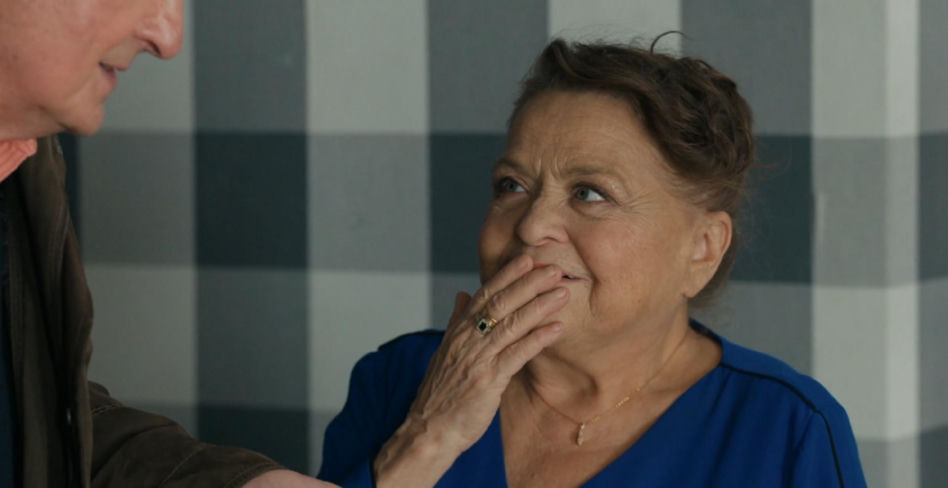 Barwy szczęścia odc. 3371. Lucyna (Grażyna Zielińska), Krzysztof Jaworski (Jacek Kałucki)