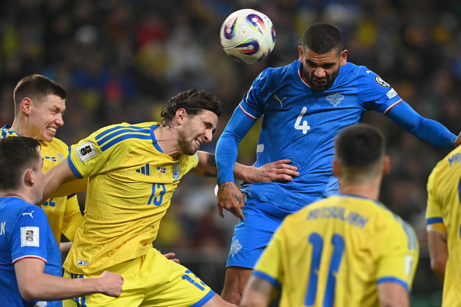 Transparenty na meczu Ukraina - Islandia