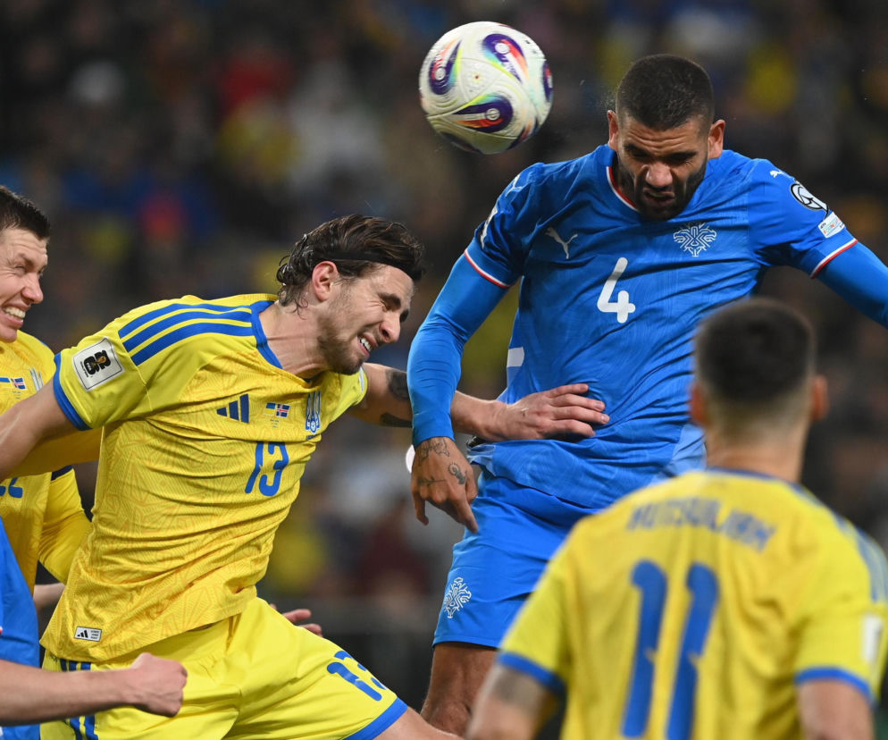 Transparenty na meczu Ukraina - Islandia