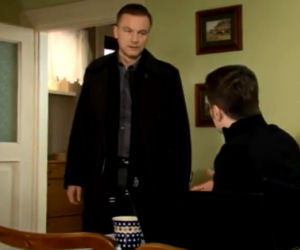M jak miłość odc. 1139. Marek (Kacper Kuszewski), Andrzej Budzyński (Krystian Wieczorek)