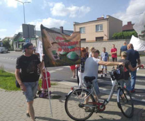 Zobaczcie jak przebiegał protest w Wawrowie. 