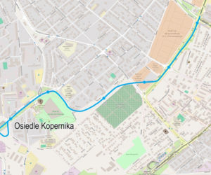 Koncepcja planowanej trasy tramwajowej na os. Kopernika.