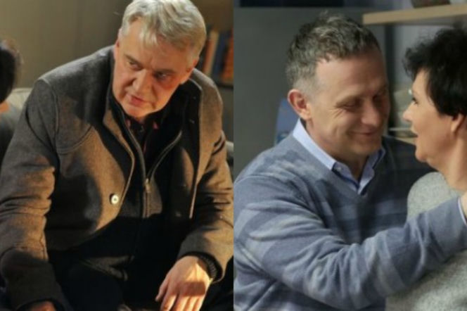 M jak miłość. Marysia (Małgorzata Pieńkowska), Robert Bilski (Zbigniew Stryj), Artur Rogowski (Robert Moskwa)