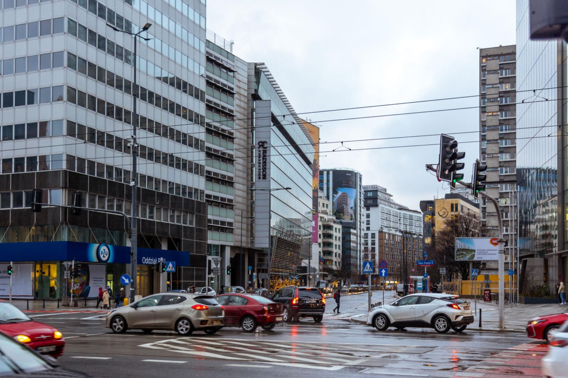 Ulica Grzybowska w Warszawie przed przebudową