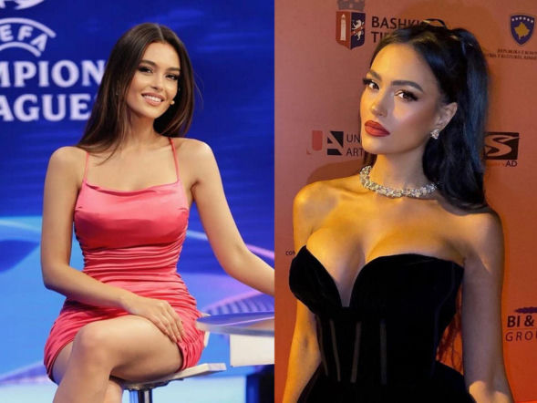 Podziwia Lewandowskiego i Zielińskiego, będzie przeciwko Polsce! Piękna Albanka rozgrzewa kibiców