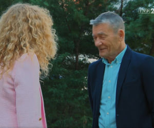 Barwy szczęścia, odcinek 2518: Stefan (Krzysztof Kiersznowski), Żabcia (Hanna Klepacka)