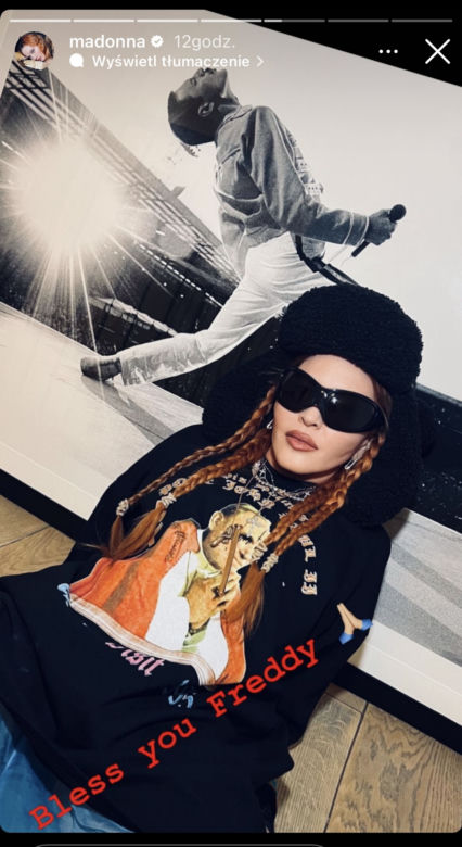 Madonna w koszulce z Janem Pawłem II