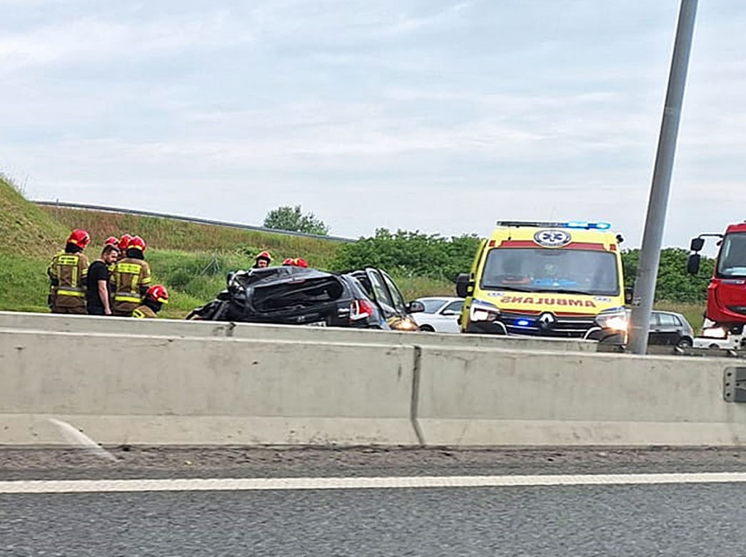 Wypadek na autostradzie A4