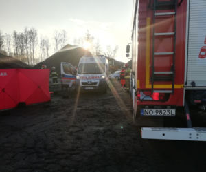 Nie żyje jedna osoba! Tragiczny wypadek na terminalu w Siedlisku k. Braniewa