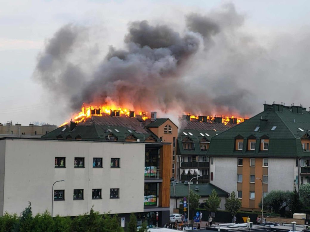 Pożar w Ząbkach (3.07.2025)