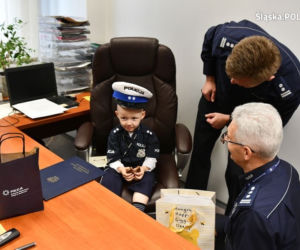 Czteroletni Kubuś z Sosnowca został policjantem