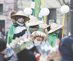 Karol i Marta Nawroccy na Orszaku Trzech Króli