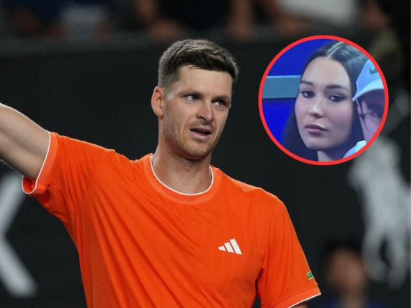 Od plotek aż huczało! Oto dziewczyna Huberta Hurkacza? Hania zasiadła w boksie tenisisty