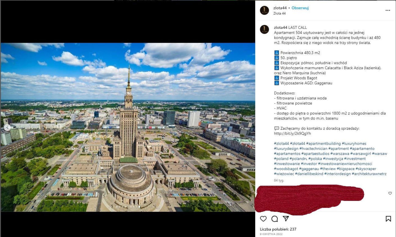 Oto najdroższy apartament w Polsce. Za metr trzeba tu zapłacić aż 104 tys. zł