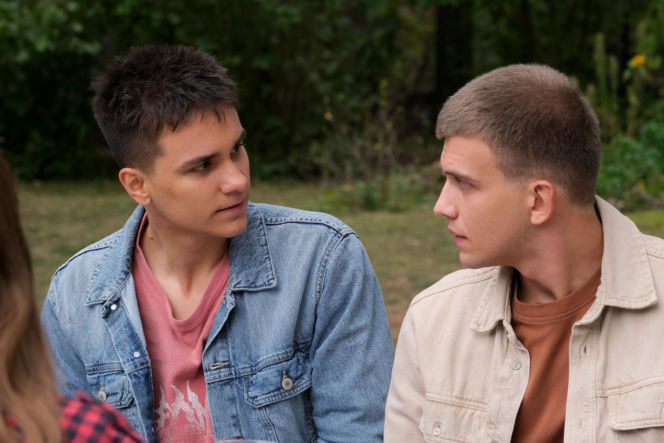 M jak miłość odc. 1910. Mateusz (Rafał Kowalski), Janek Winiar (Jakub Sirko)