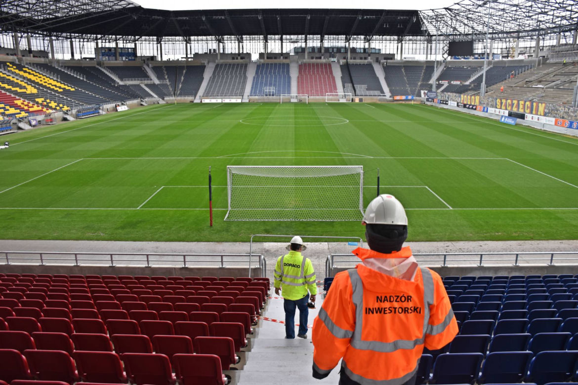 Budowa stadionu w Szczecinie - listopad 2021