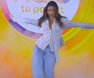 Julia Wieniawa upadła wchodząc do studia Halo tu Polsat