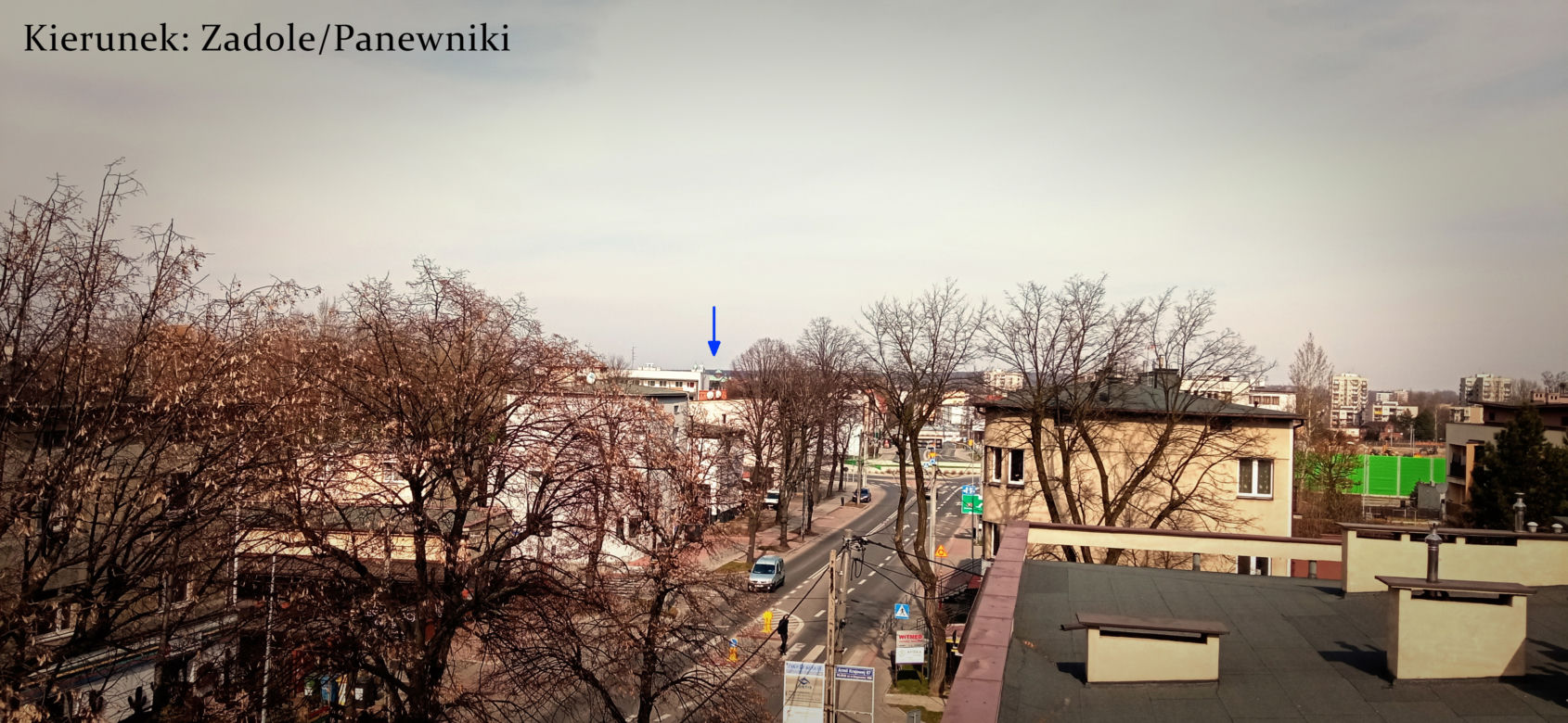 Widok na Piotrowice z góry. Piękna panorama dzielnicy