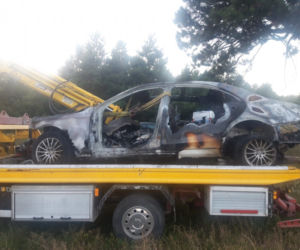 Radomsko: Uciekał policji, aż auto stanęło w płomieniach! Krył tajemnicę