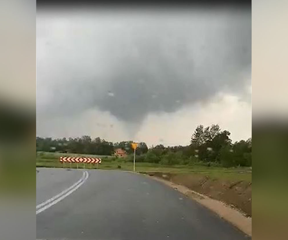 Trąba powietrzna pod Warszawą