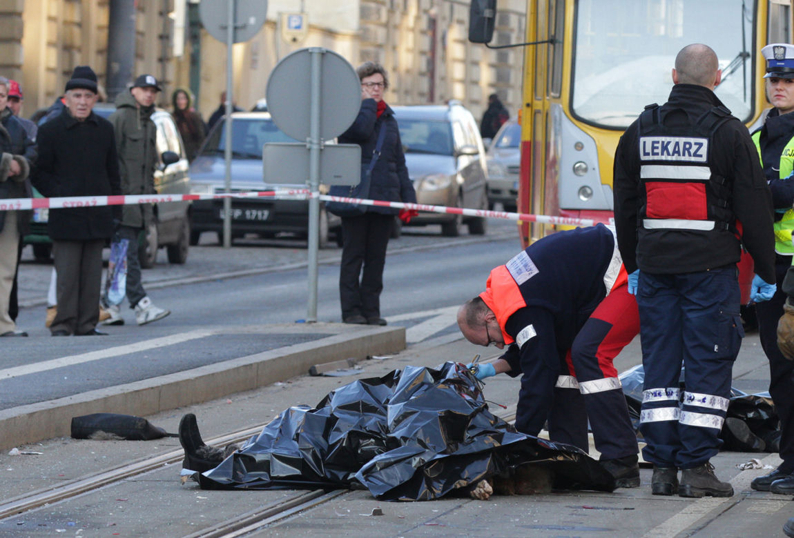 Wypadek tramwaju w Łodzi