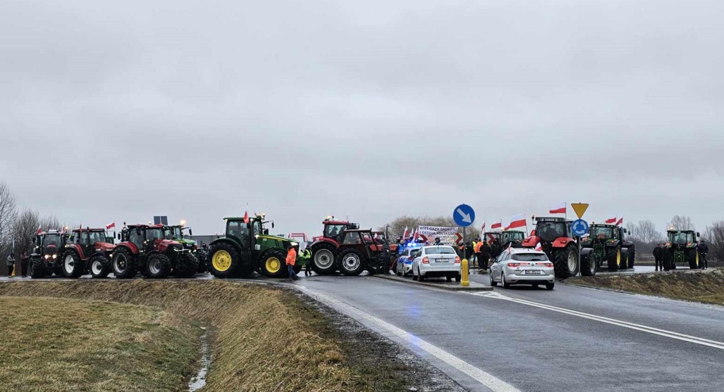 Protest rolników z Podkarpacia w Przeworsku