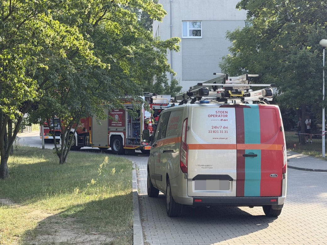 Pożar na komendzie policji! Strażacy w akcji
