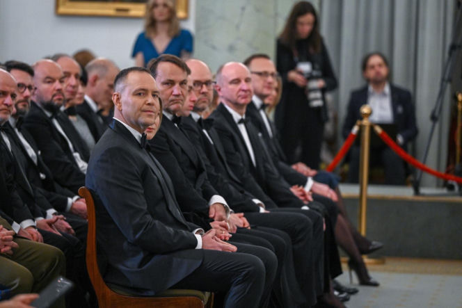 Karol Nawrocki i Radosław Sikorski na Korpusem Dyplomatycznym. Te miny mówią wszystko!