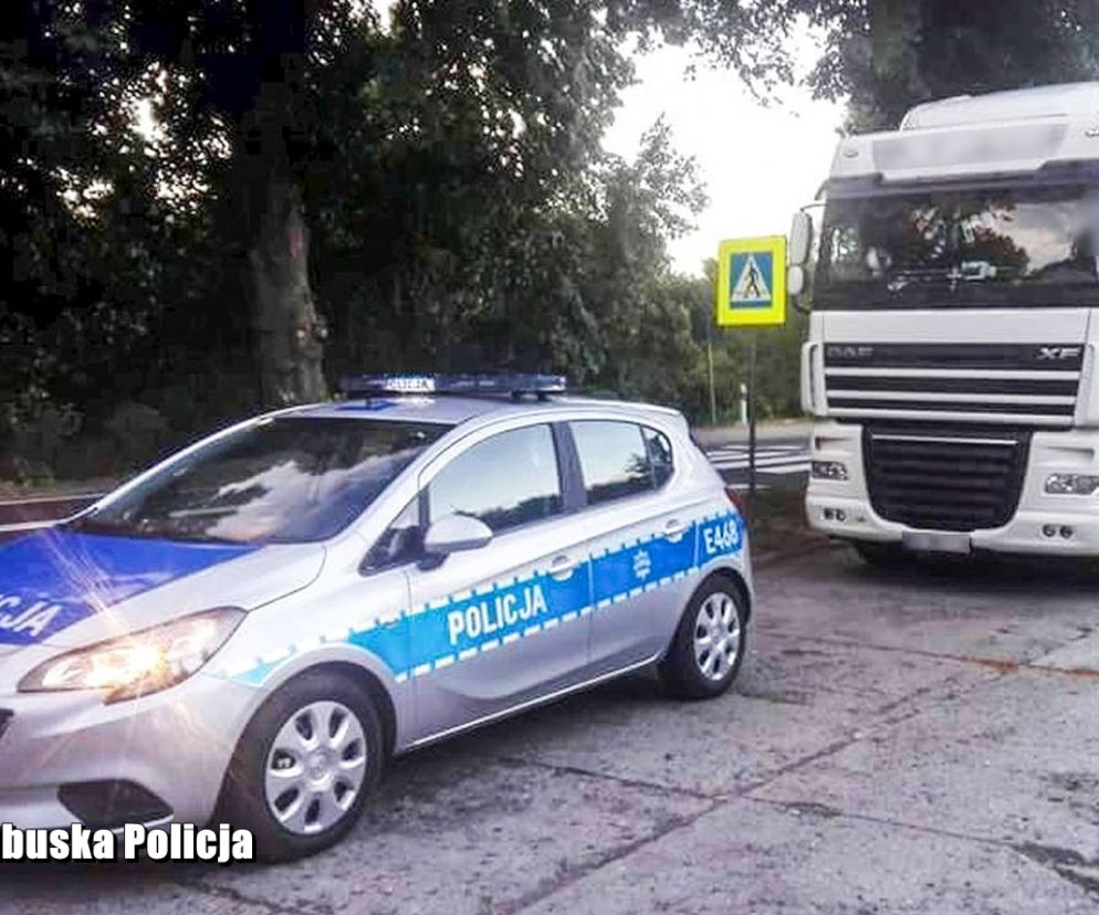 Kilkanaście ton ładunku i kierowca pod wpływem to śmiertelne połączenie. Policjanci zareagowali w porę