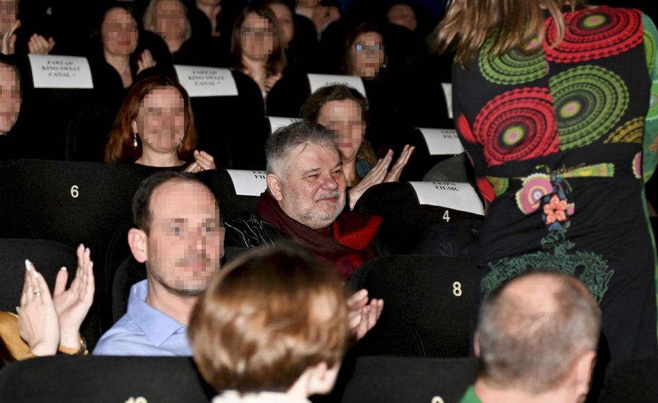 Krzysztof Globisz na premierze filmu "Prawdziwe życie aniołów"