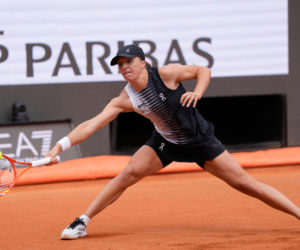 Iga Świątek na ostatnim treningu przez III rundą Roland Garros