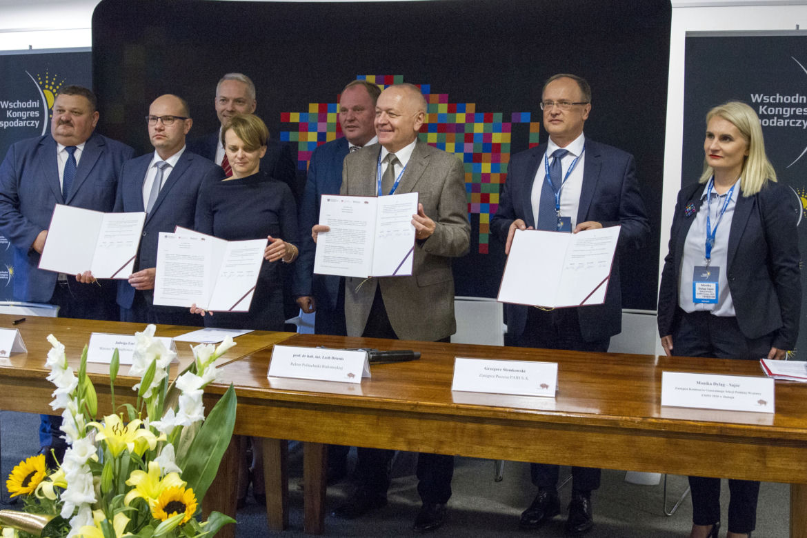 Pawilon Polski z EXPO 2020 stanie na kampusie Politechniki Białostockiej