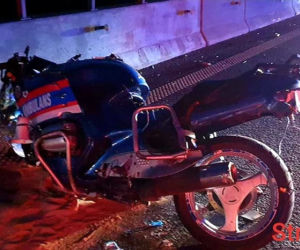 Wypadek motocykla ratowniczego