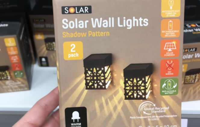 Lampy solarne z Action z ażurowym wzorem