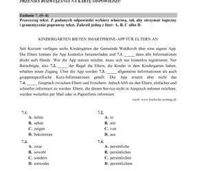 Matura 2018 - Język niemiecki, poziom rozszerzony