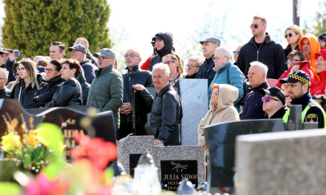 Ból, rozpacz, łzy. Poruszające sceny na pogrzebie Łukasza Litewki