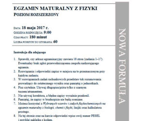 Matura fizyka 1