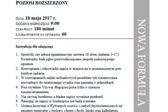Matura fizyka 1