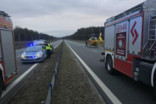 Ciężarówka rozjechała kierowcę na DK78