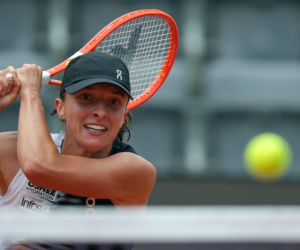 Iga Świątek na ostatnim treningu przez III rundą Roland Garros