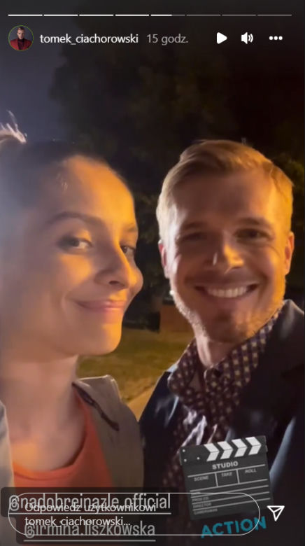 Na dobre i na złe po wakacjach 2022: Maks Beger (Tomasz Ciachorowski), Oliwia (Irmina Liszkowska)