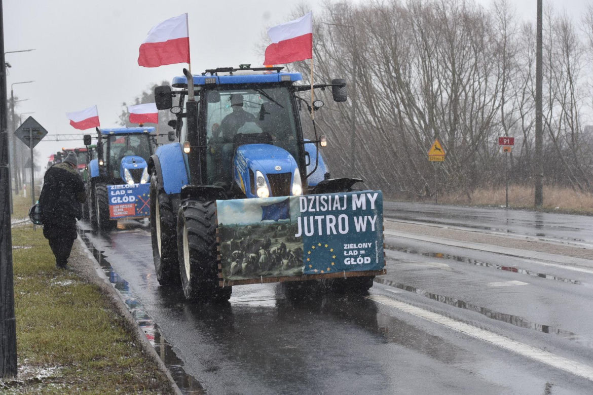 Protest rolników w Toruniu i okolicach. Zdjęcia z piątku - 9 lutego 2024