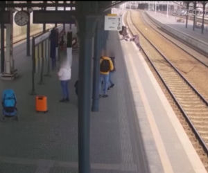 Groza na gdańskim dworcu! Spadł na torowisko, mógł skończyć tragicznie. Jest nagranie