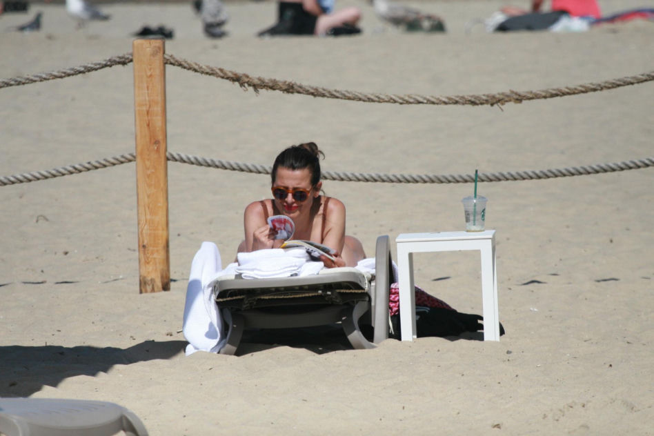 Katarzyna Herman na plaży