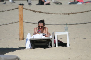 Katarzyna Herman na plaży