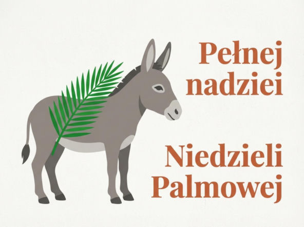 Gotowa kartka z życzeniami na Niedzielę Palmową. Wybierz grafikę z tekstem i wyślij bliskim