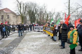 Protest mieszkańców Osiedla Maltańskiego
